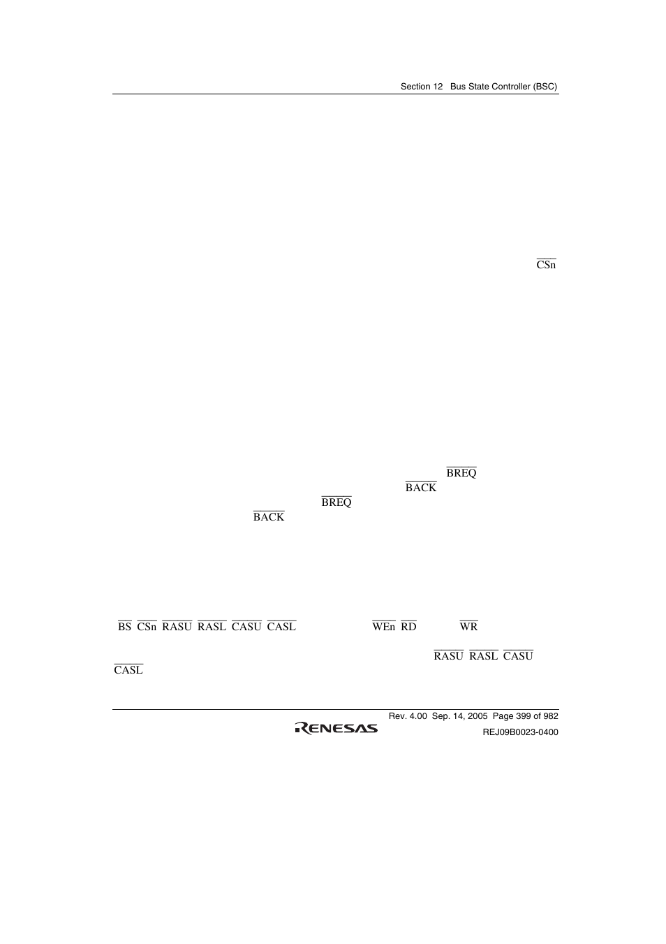 12 bus arbitration | Renesas SH7641 User Manual | Page 449 / 1036