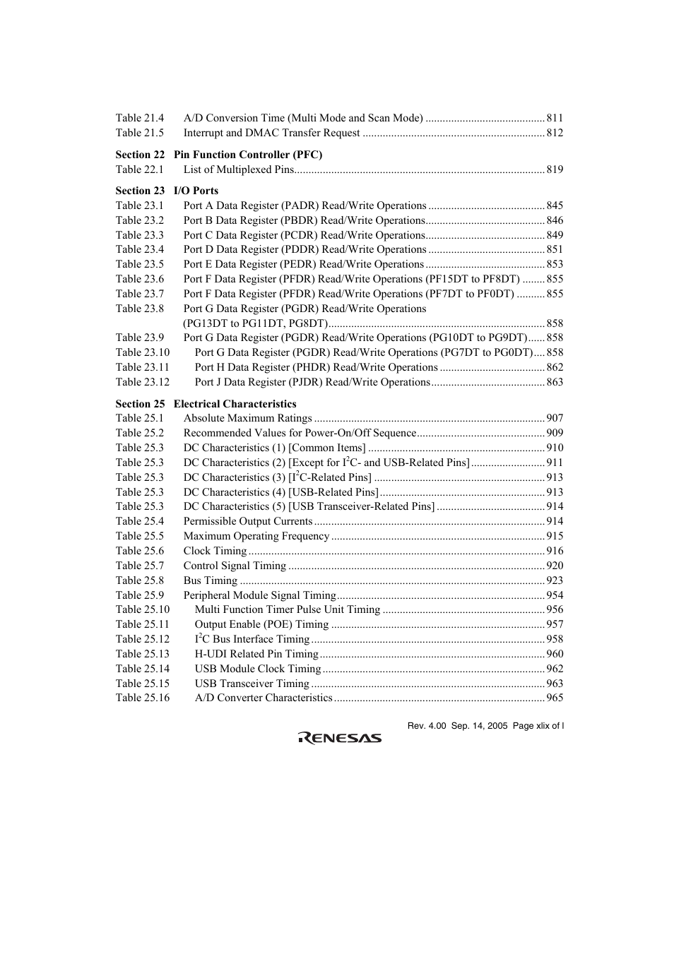 Renesas SH7641 User Manual | Page 49 / 1036