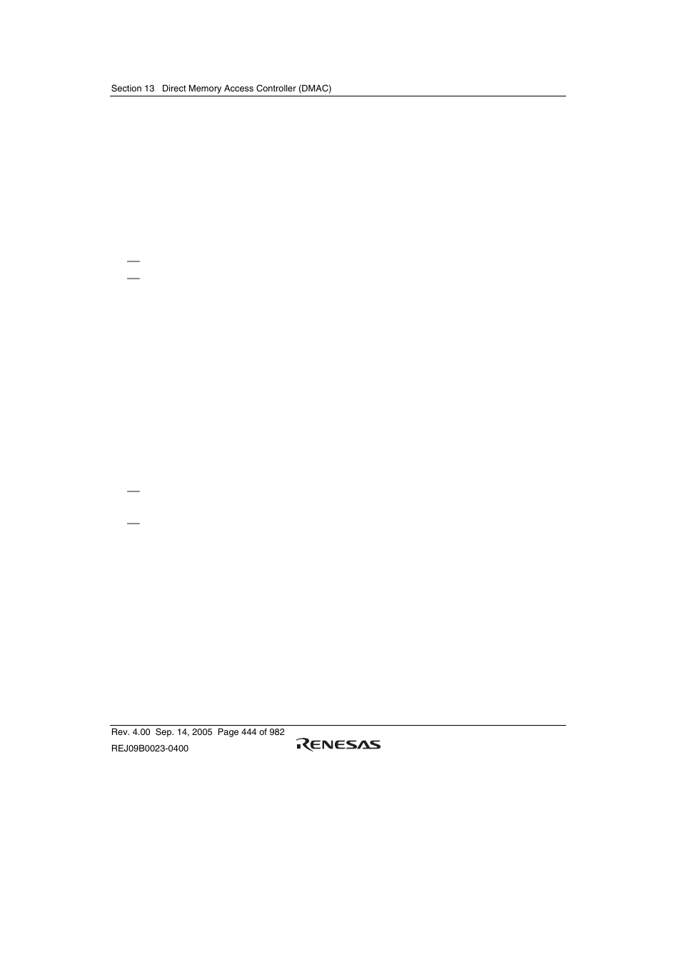 6 completion of dma transfer | Renesas SH7641 User Manual | Page 494 / 1036