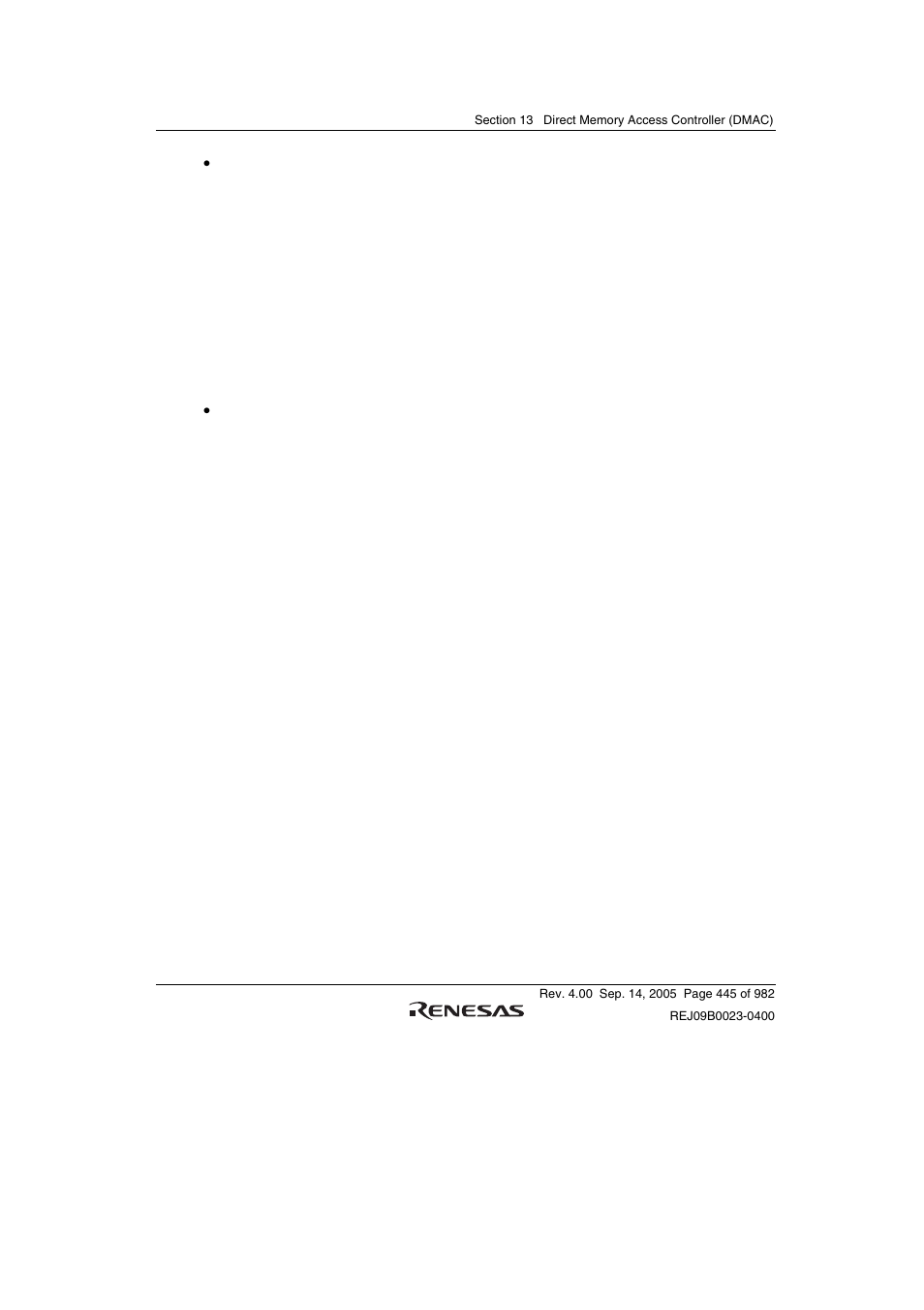 7 notes on usage | Renesas SH7641 User Manual | Page 495 / 1036