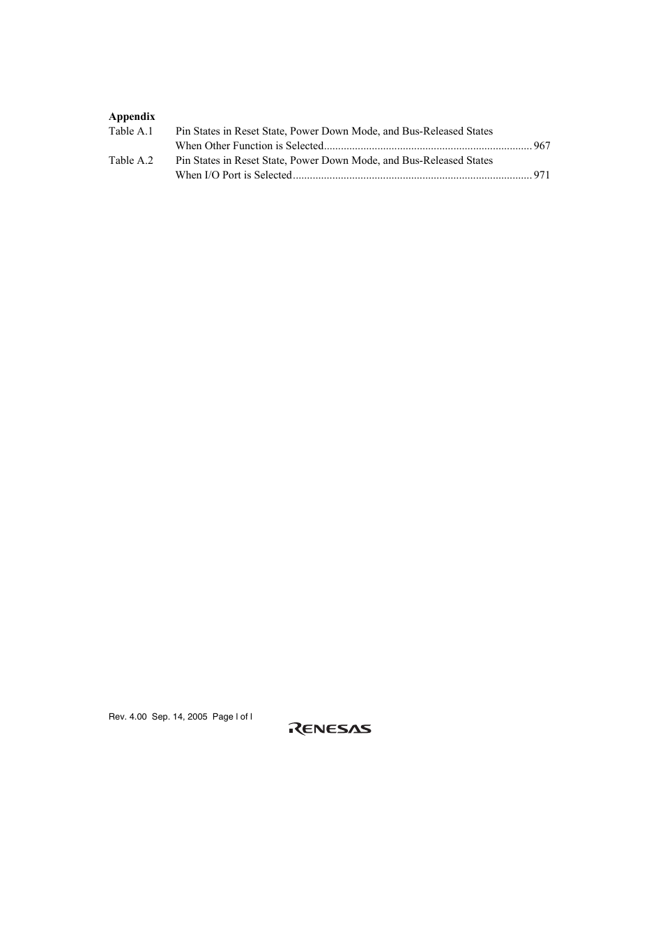 Renesas SH7641 User Manual | Page 50 / 1036