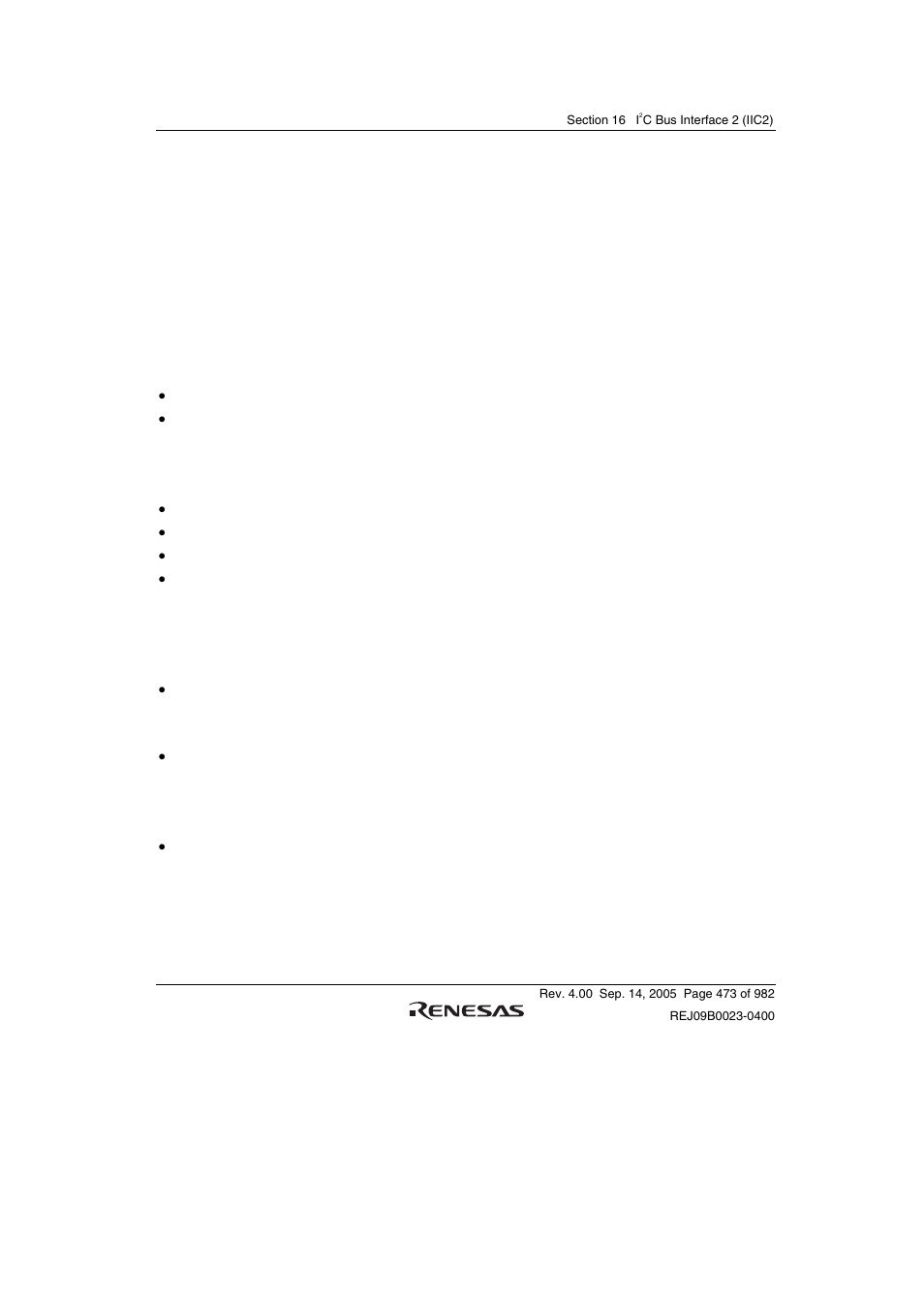 Section 16 i2c bus interface 2 (iic2), 1 features, C bus interface 2 (iic2) | Renesas SH7641 User Manual | Page 523 / 1036