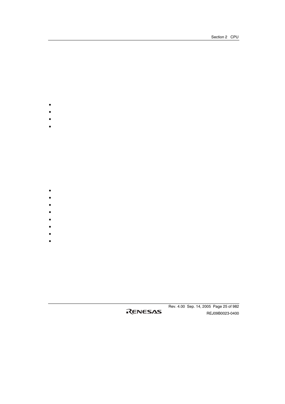 Section 2 cpu, 1 registers | Renesas SH7641 User Manual | Page 75 / 1036