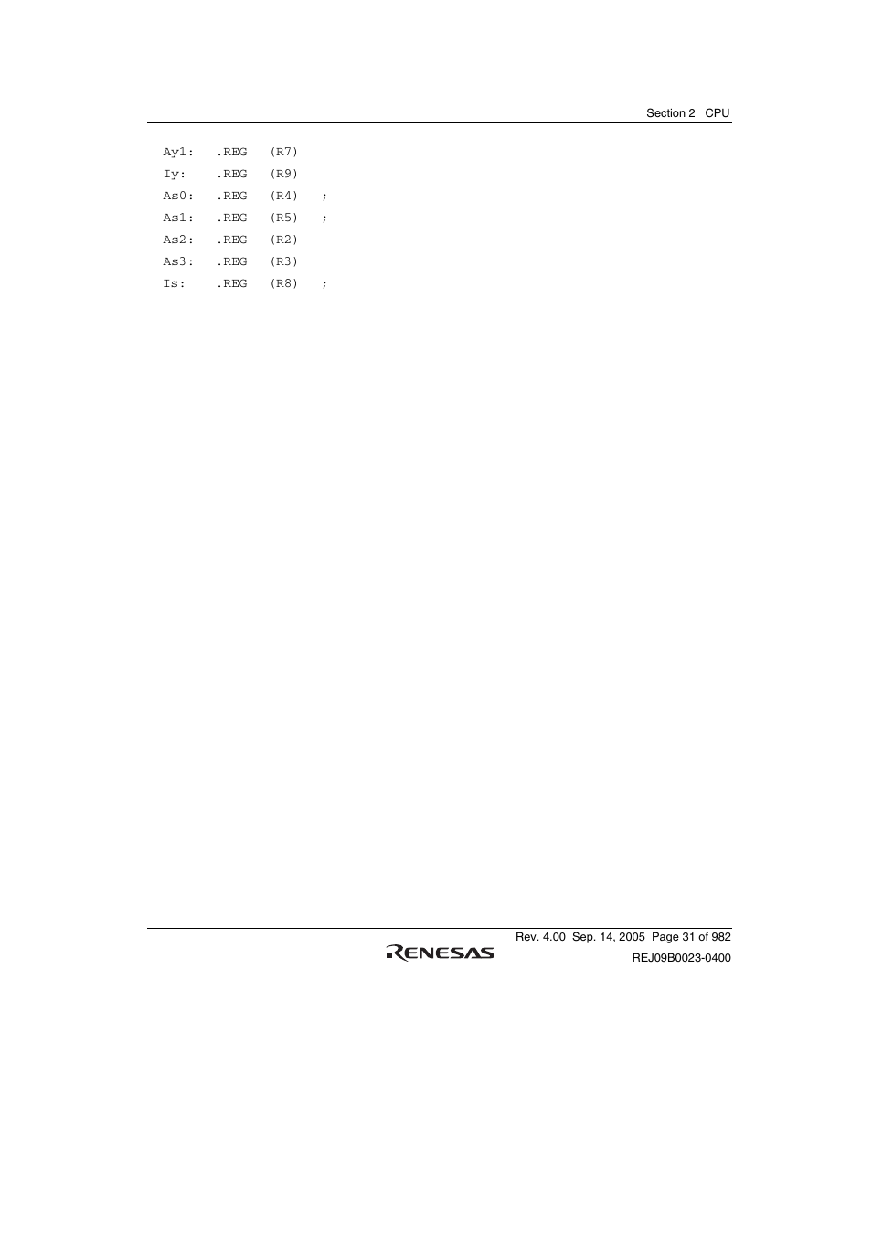 2 control registers | Renesas SH7641 User Manual | Page 81 / 1036