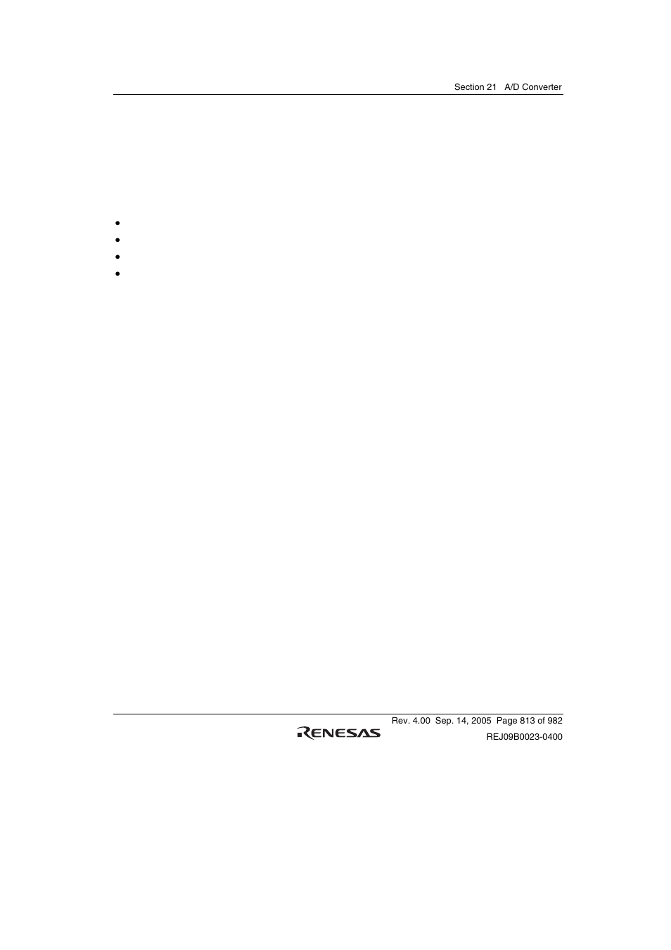 5 definitions of a/d conversion accuracy | Renesas SH7641 User Manual | Page 863 / 1036