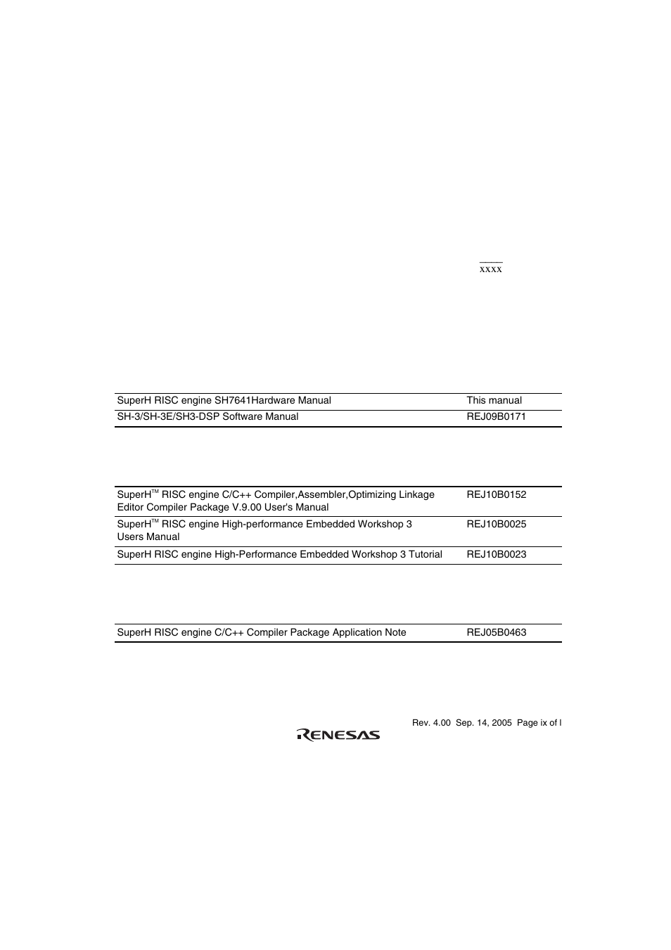 Renesas SH7641 User Manual | Page 9 / 1036