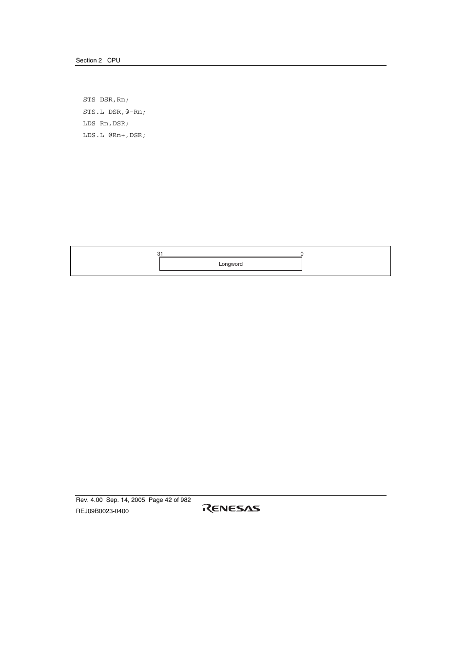 2 data formats, 1 register data format (non-dsp type), 2 dsp-type data formats | Renesas SH7641 User Manual | Page 92 / 1036