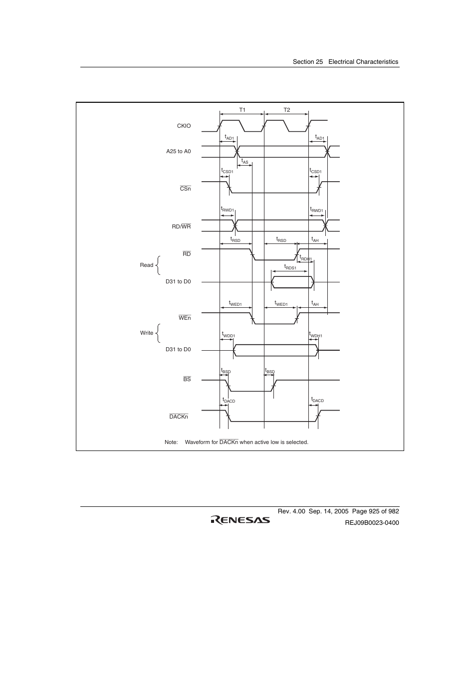 4 basic timing | Renesas SH7641 User Manual | Page 975 / 1036