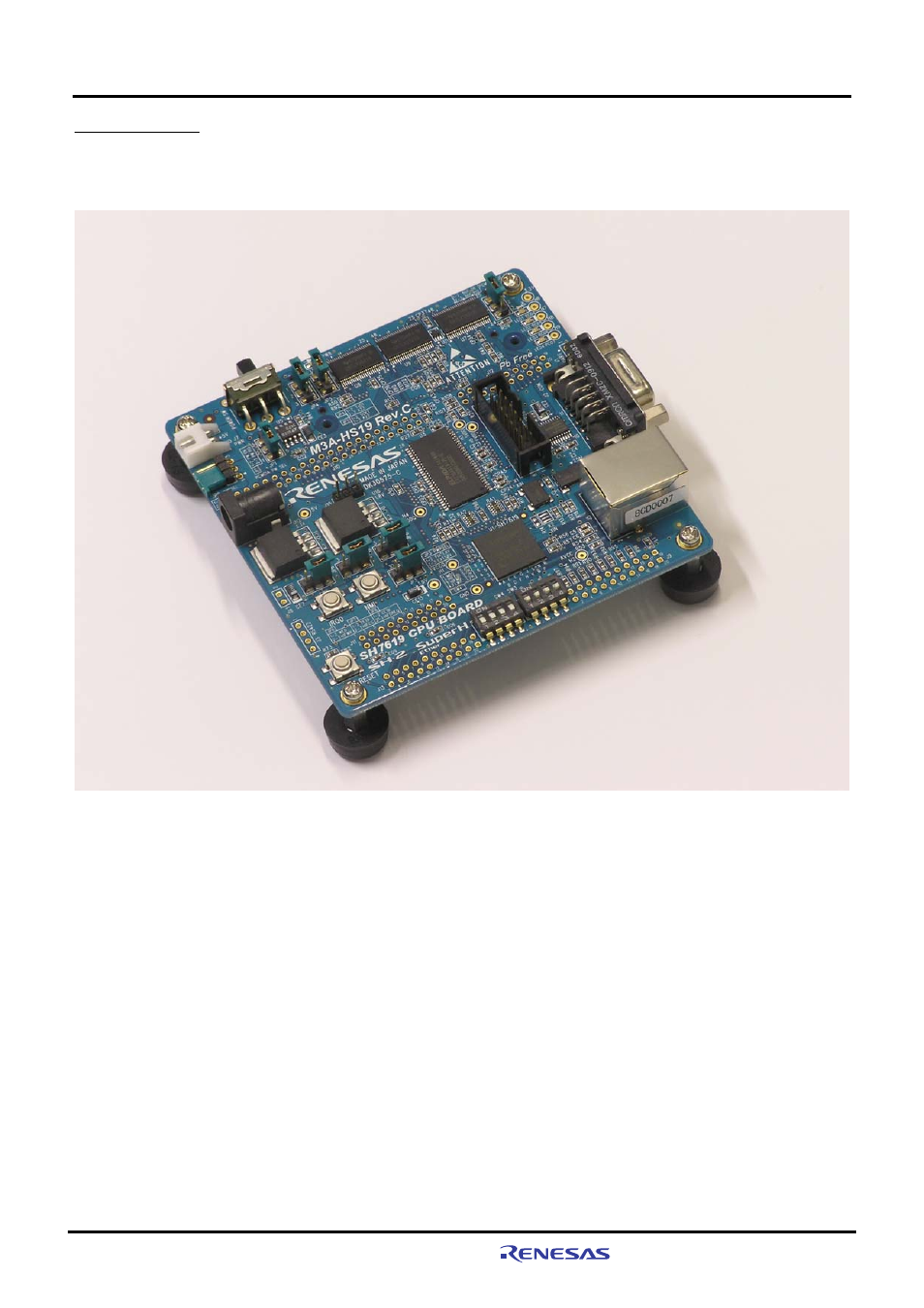 4 appearance | Renesas CPU Board M3A-HS19 User Manual | Page 10 / 74