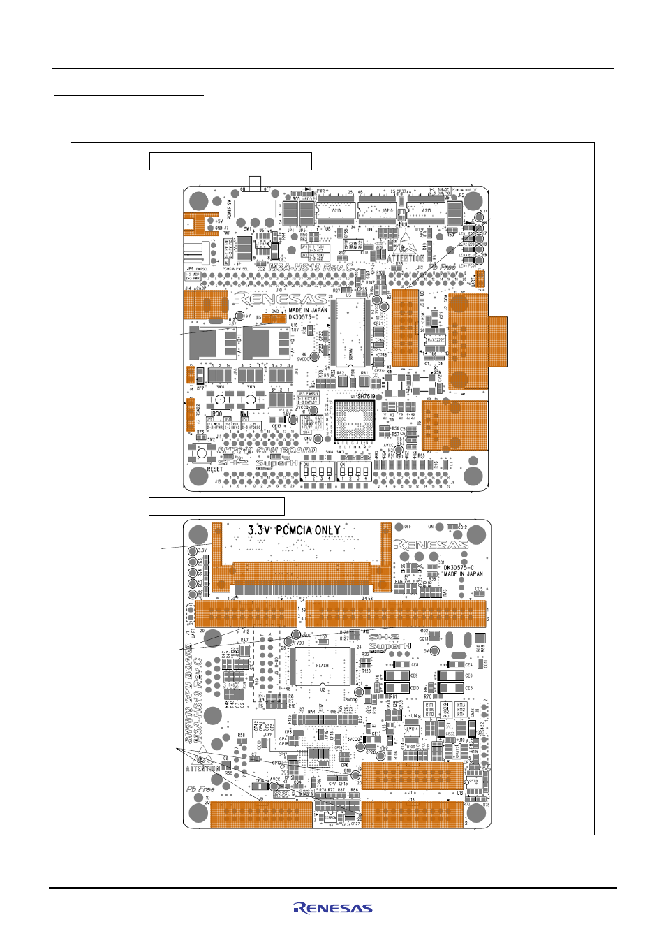 1 m3a-hs19 connectors | Renesas CPU Board M3A-HS19 User Manual | Page 42 / 74
