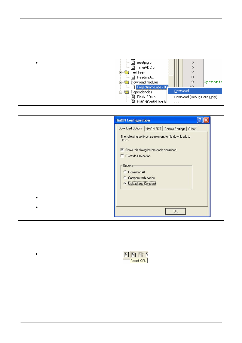 Chapter 6. downloading and running the tutorial | Renesas H8S2215R User Manual | Page 18 / 28