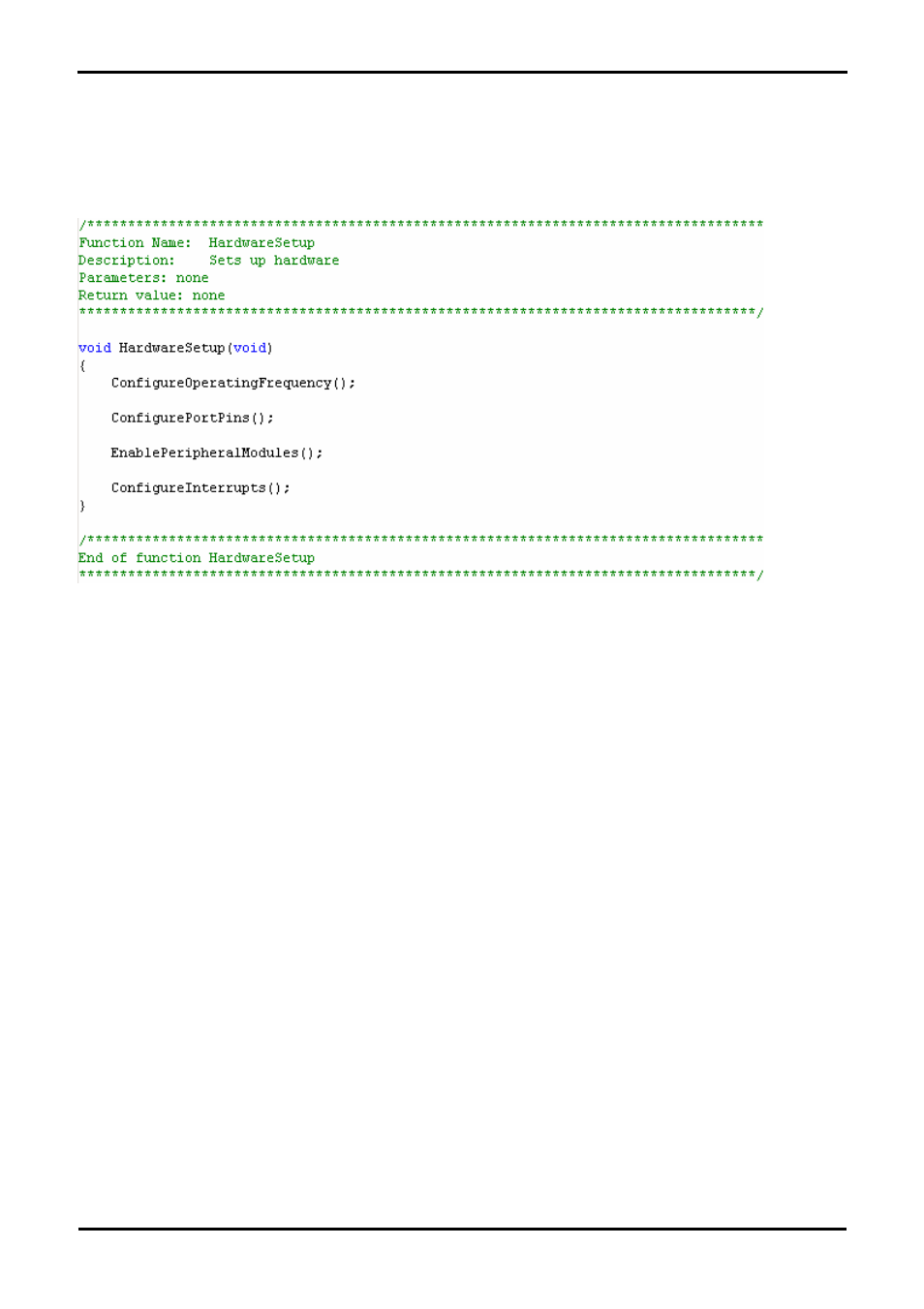 Board initialisation code (hwsetup.c / hwsetup.h) | Renesas H8S2215R User Manual | Page 24 / 28