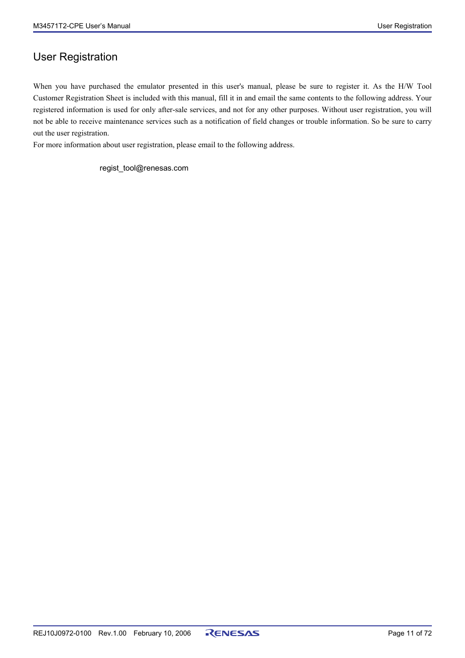 Renesas Compact Emulator M34571T2-CPE User Manual | Page 13 / 74