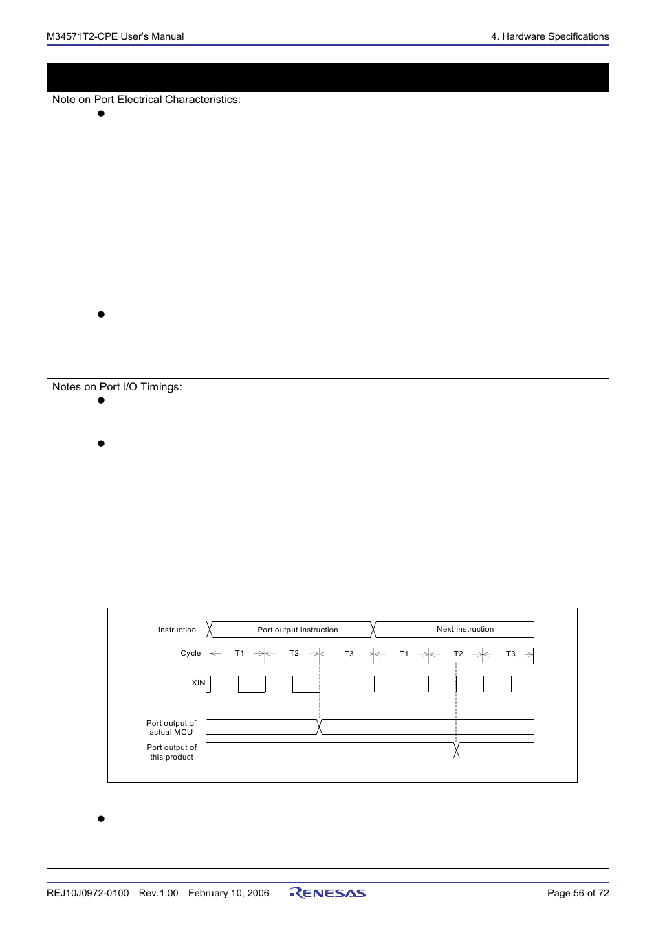 Important | Renesas Compact Emulator M34571T2-CPE User Manual | Page 58 / 74