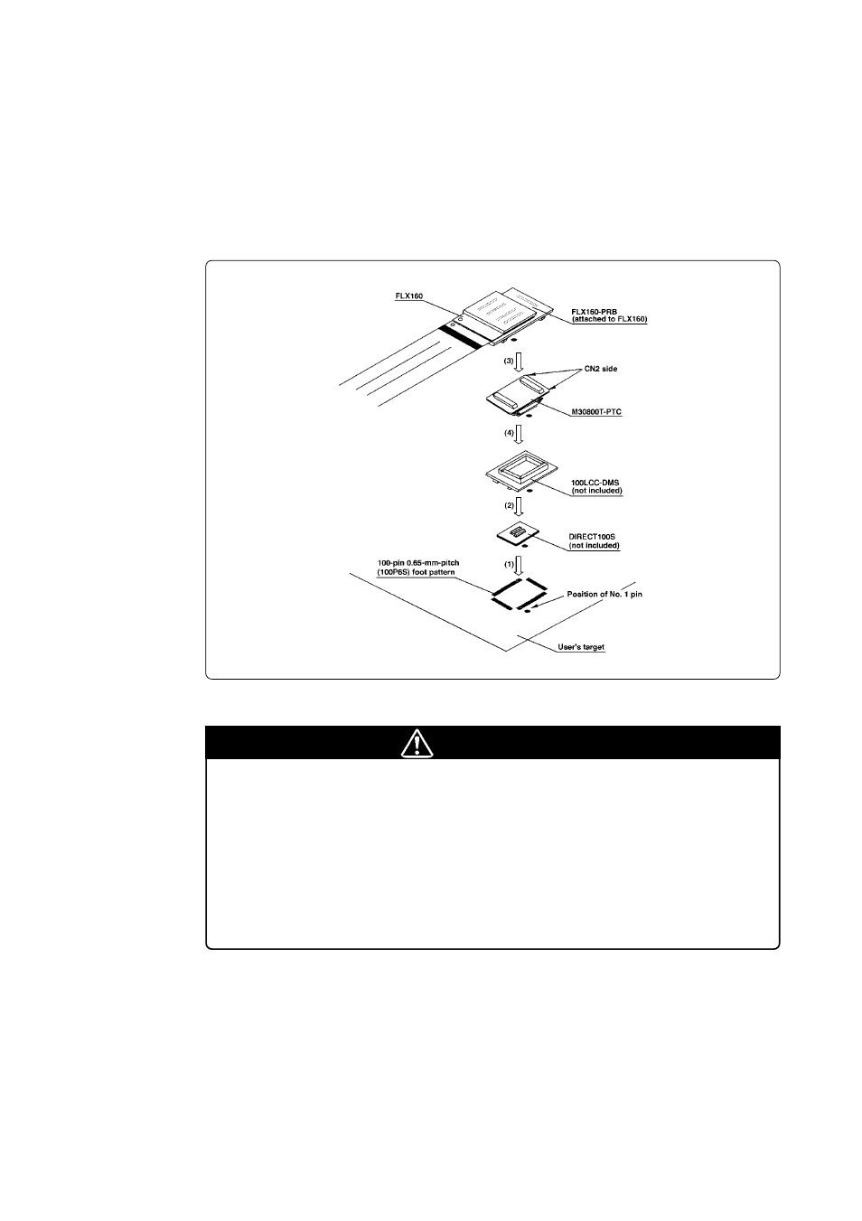 Caution | Renesas Emulation Pod for M16C/80 Group MCUs M30803T-RPD-E User Manual | Page 41 / 76