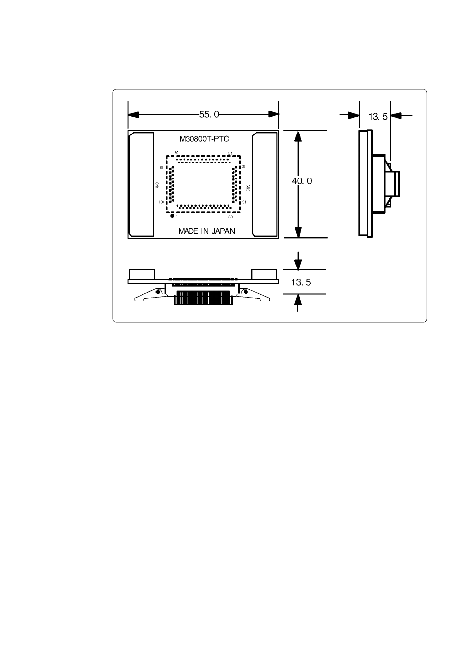Renesas Emulation Pod for M16C/80 Group MCUs M30803T-RPD-E User Manual | Page 63 / 76