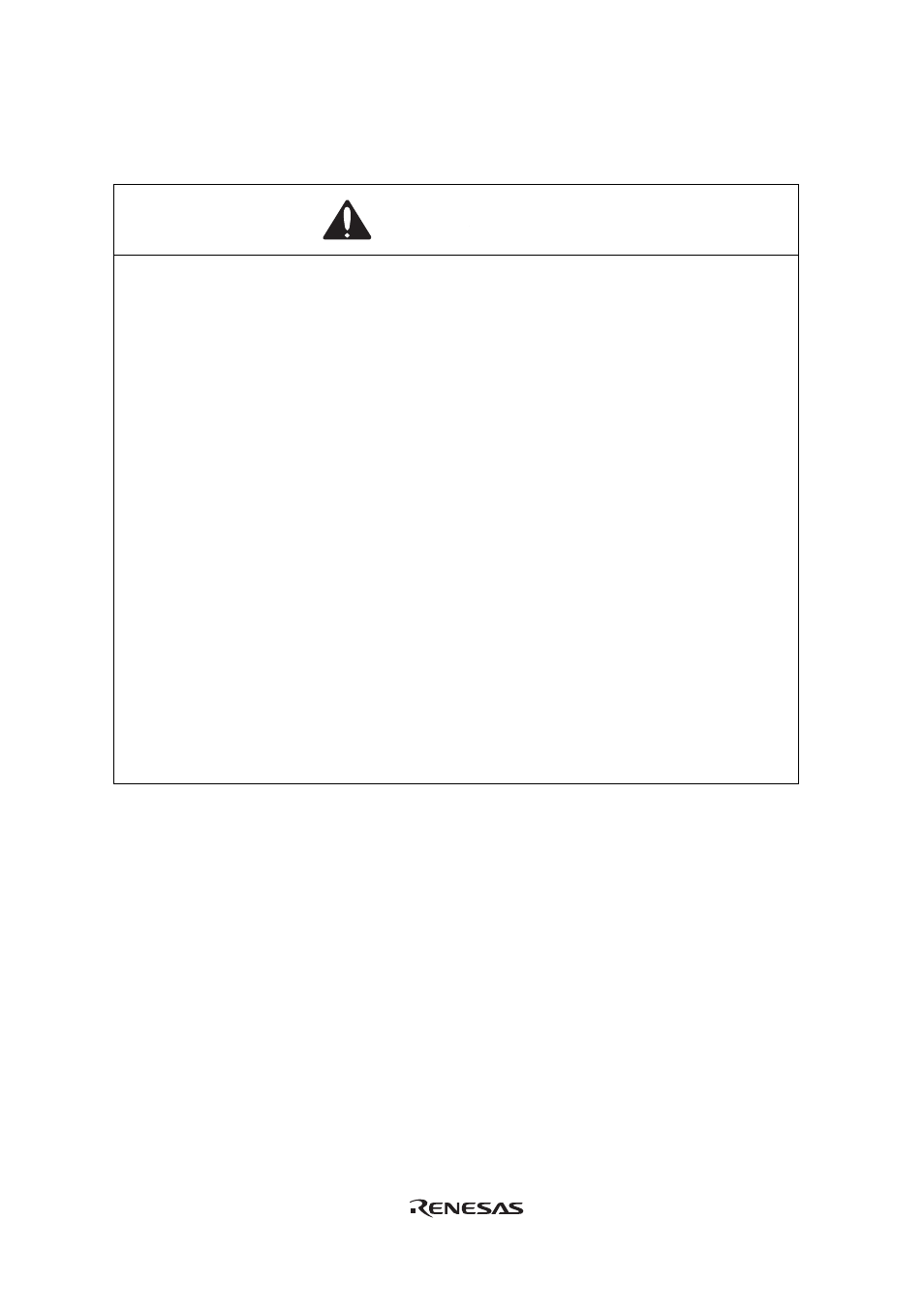 Warning | Renesas H8/36057 User Manual | Page 9 / 22