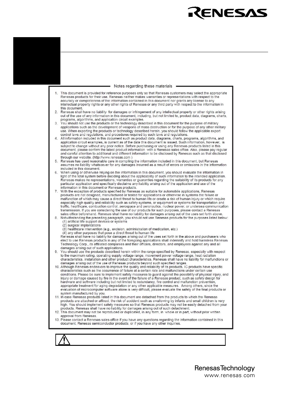 User's manual | Renesas M38C29T-64LCA User Manual | Page 3 / 6