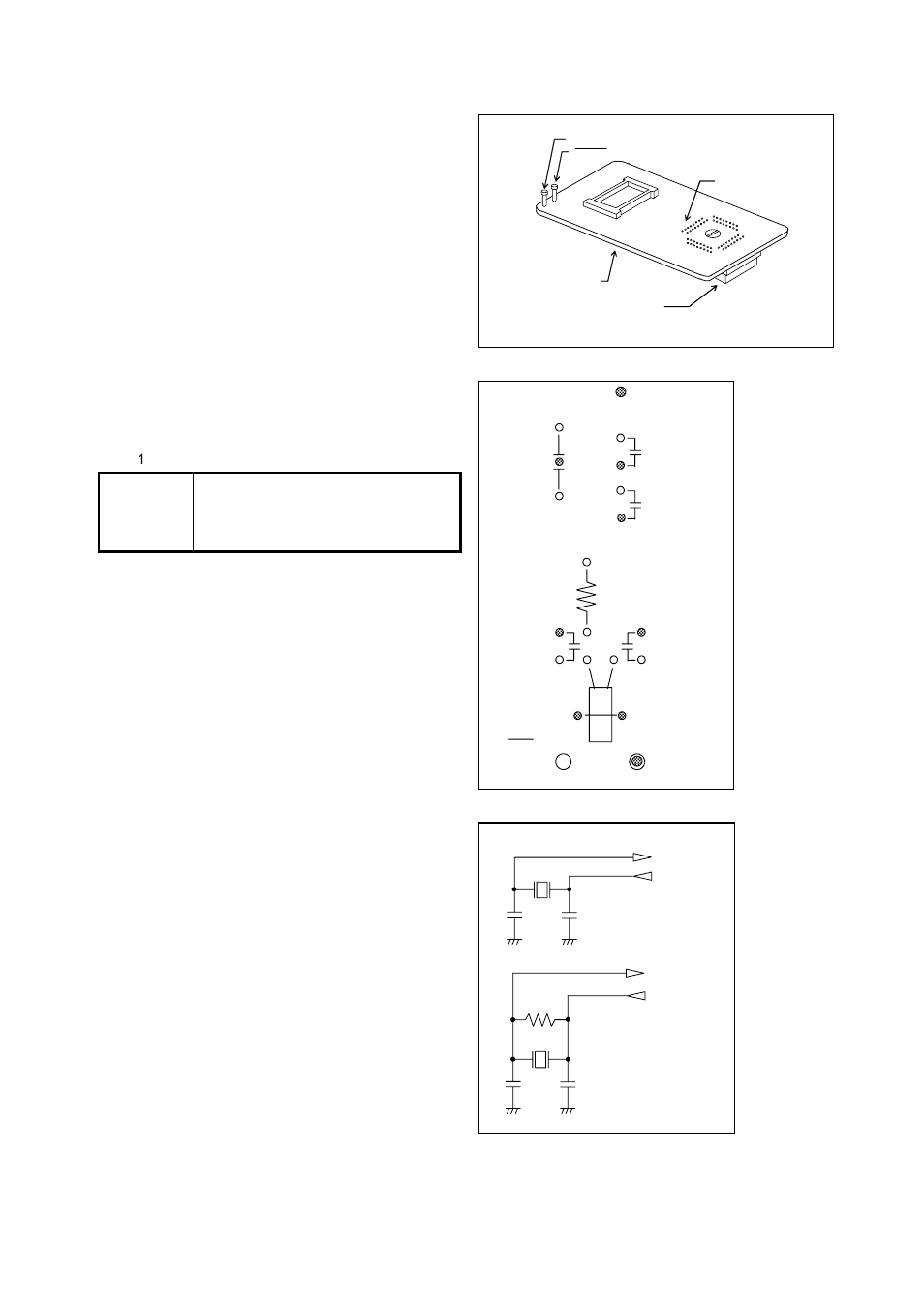 Outline, Package components, Specifications | Usage, 1 oscillator circuit | Renesas M38C29T-64LCA User Manual | Page 4 / 6