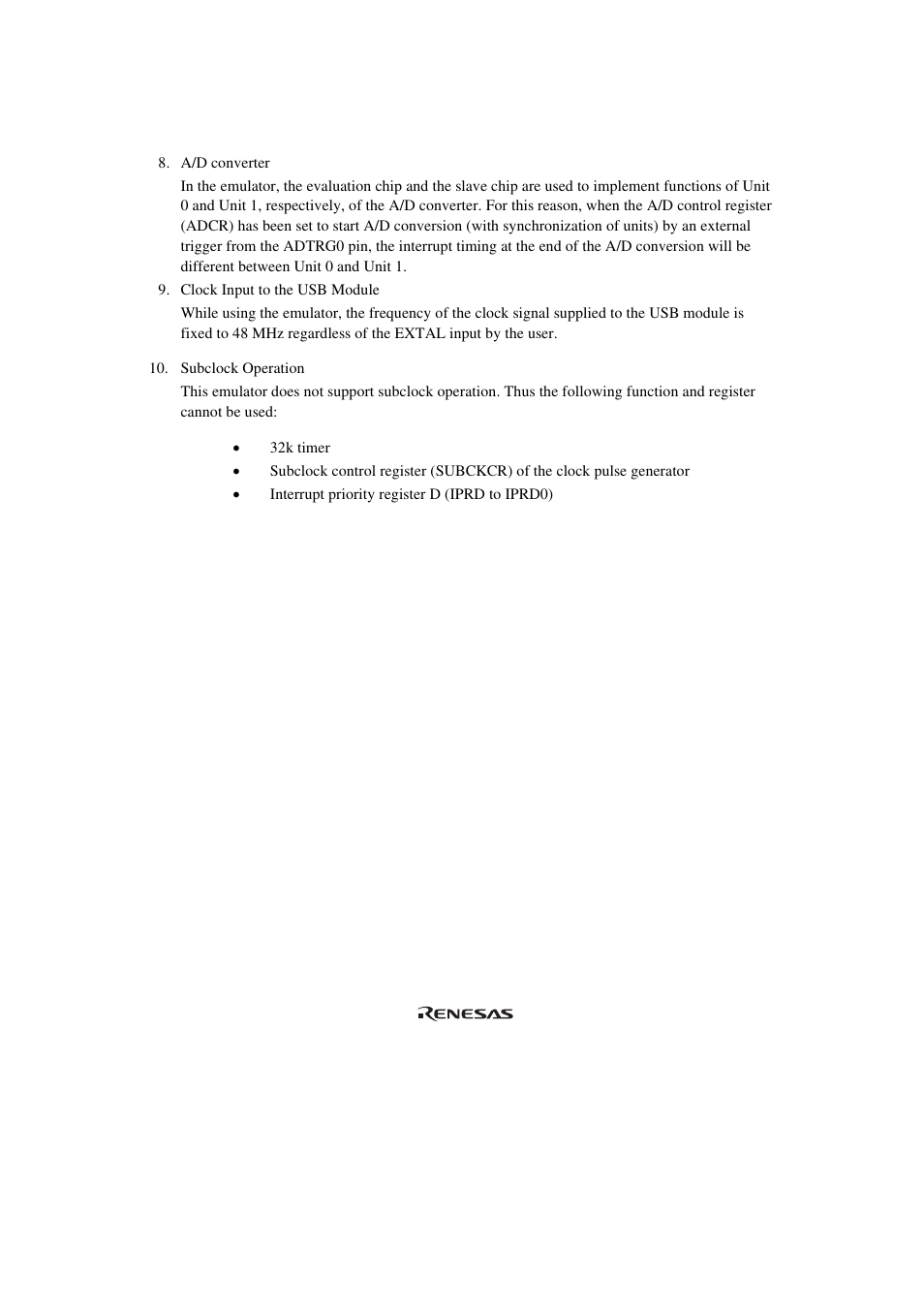 Renesas H8SX/1668R User Manual | Page 39 / 44