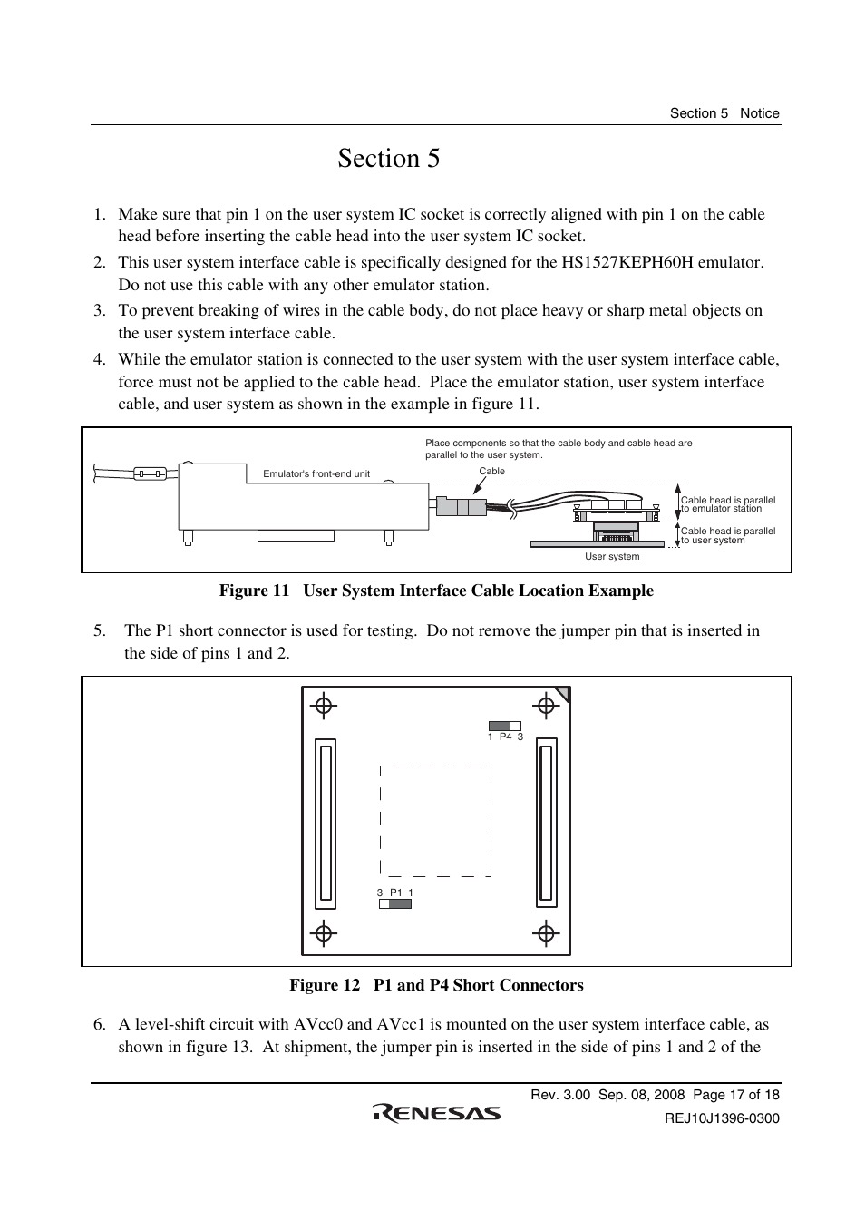 Section 5 notice | Renesas H8SX/1582 User Manual | Page 31 / 36