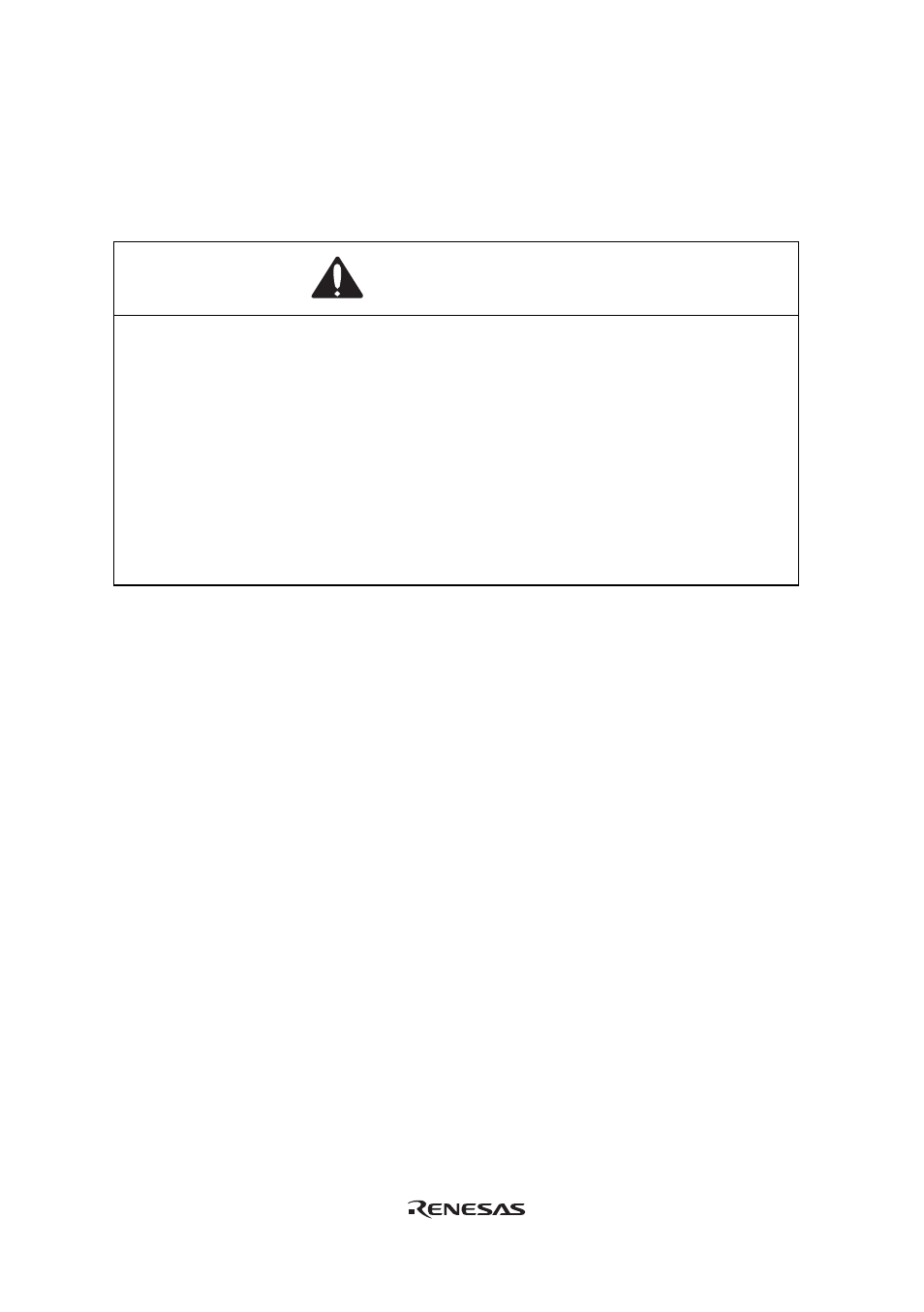 Warning | Renesas H8/36024 User Manual | Page 16 / 32