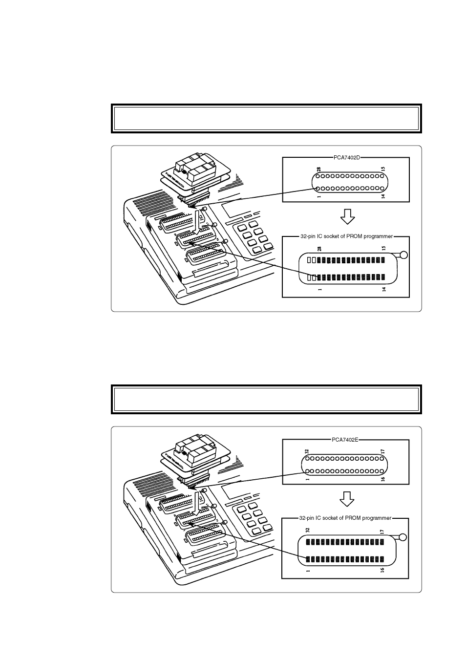 4 attaching the adapter to a prom programmer | Renesas PCA7438F-80A User Manual | Page 13 / 18