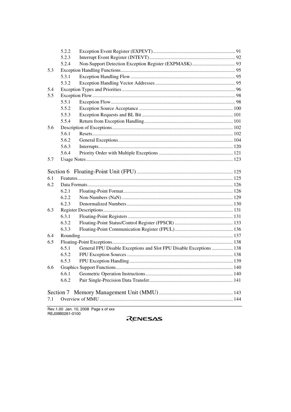 Renesas SH7781 User Manual | Page 10 / 1692