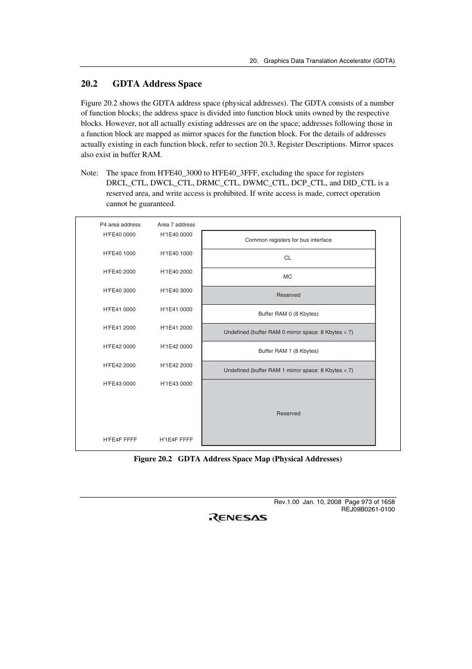 2 gdta address space | Renesas SH7781 User Manual | Page 1003 / 1692