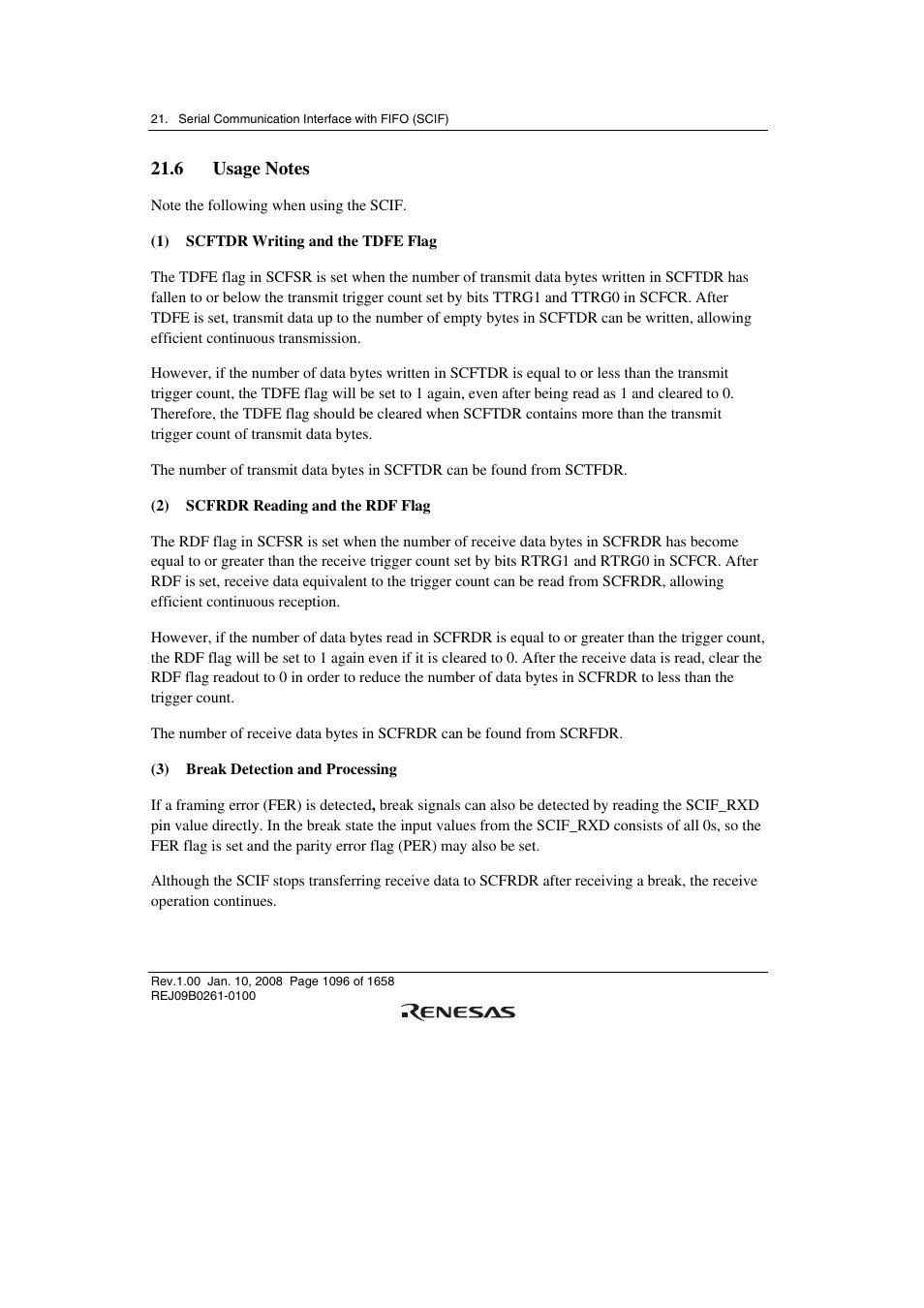 6 usage notes | Renesas SH7781 User Manual | Page 1126 / 1692