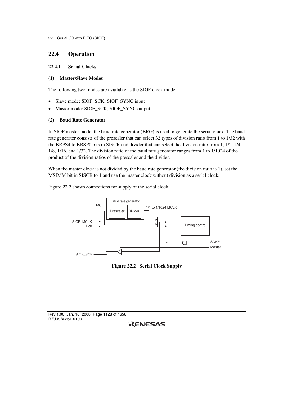 4 operation, 1 serial clocks | Renesas SH7781 User Manual | Page 1158 / 1692