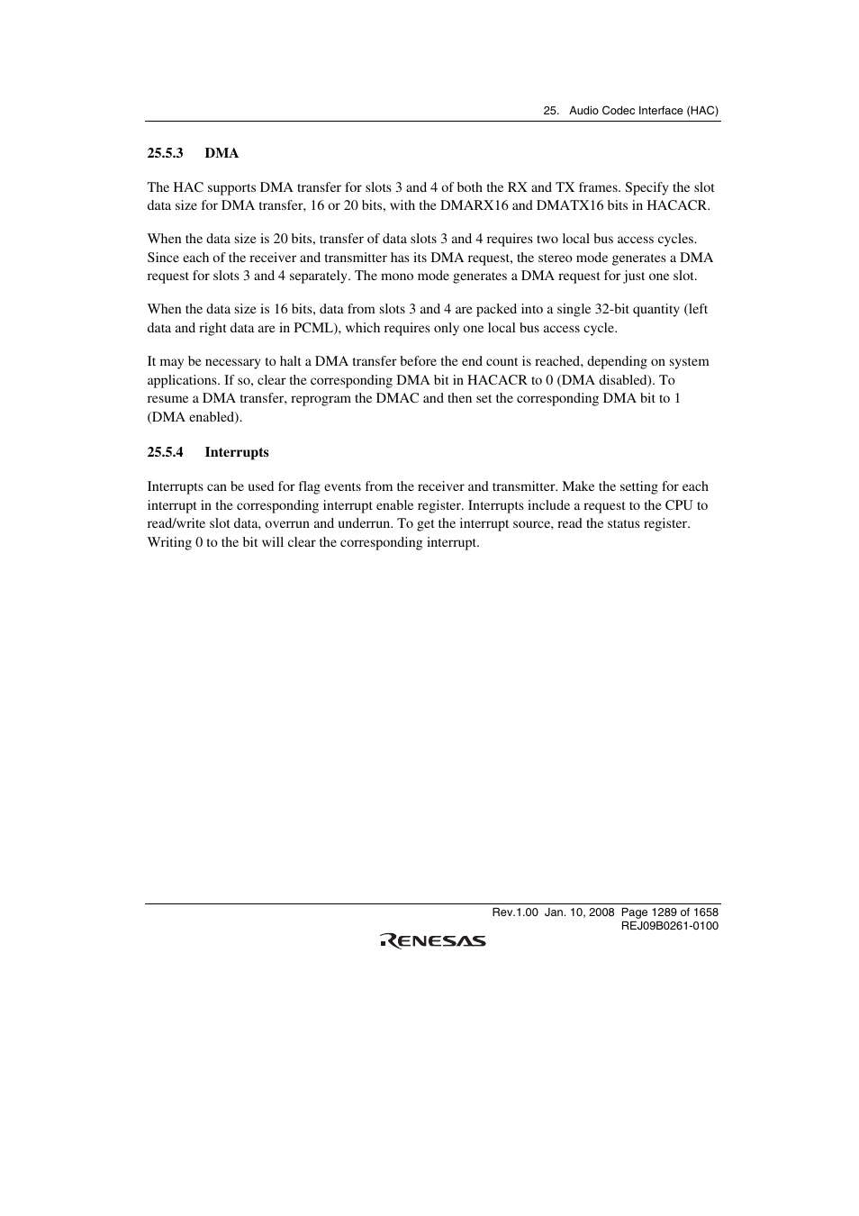 3 dma, 4 interrupts | Renesas SH7781 User Manual | Page 1319 / 1692