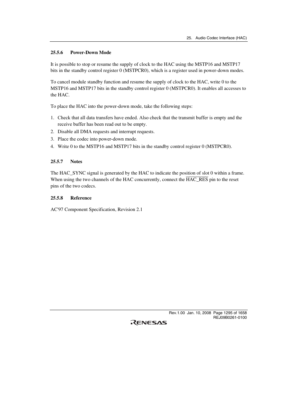 6 power-down mode, 7 notes, 8 reference | Renesas SH7781 User Manual | Page 1325 / 1692