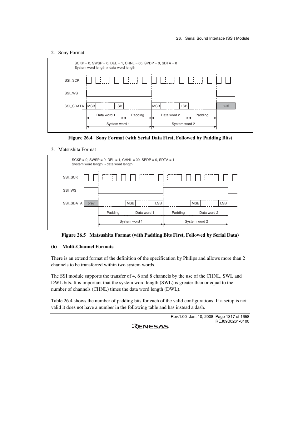 Sony format | Renesas SH7781 User Manual | Page 1347 / 1692