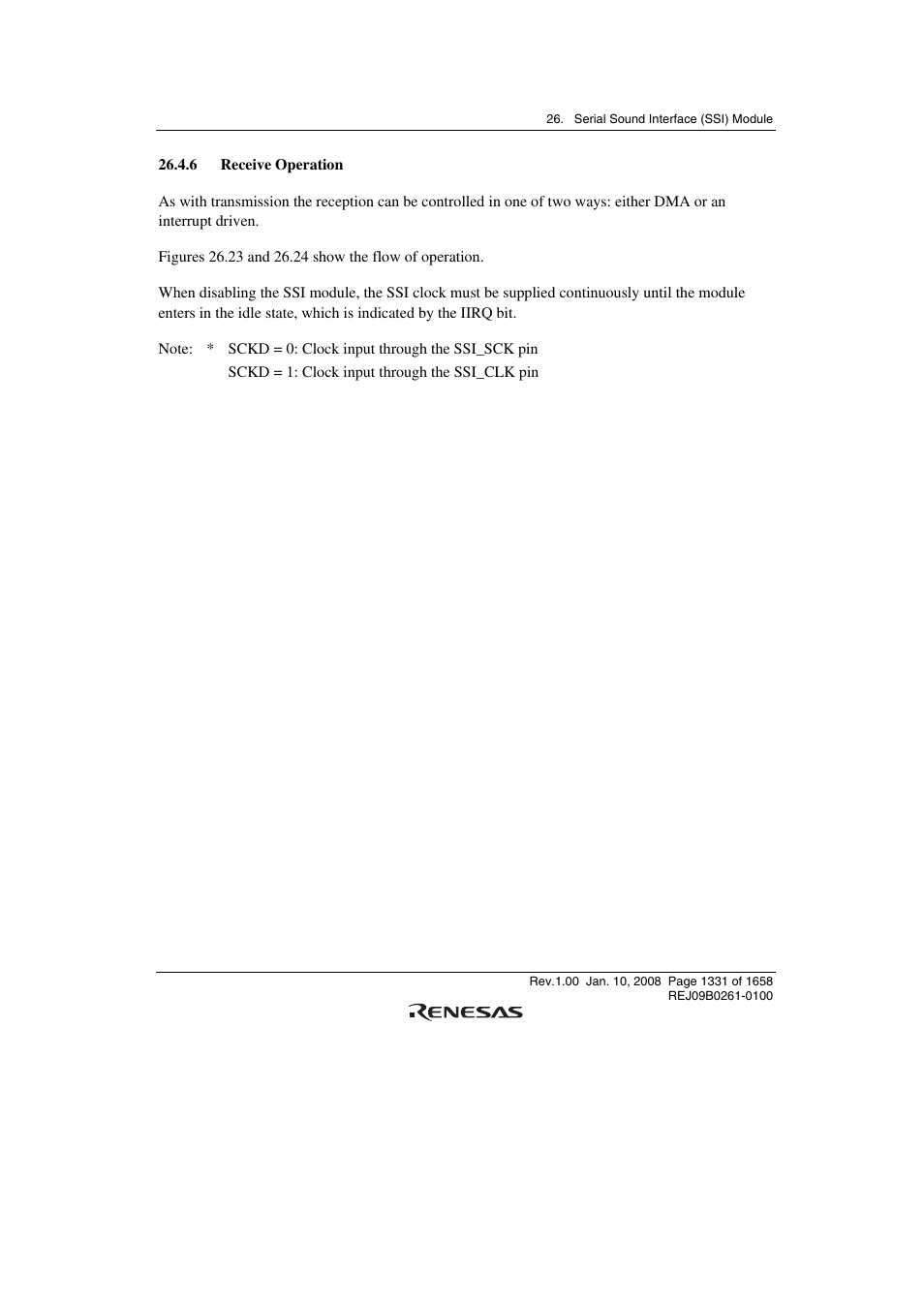 6 receive operation | Renesas SH7781 User Manual | Page 1361 / 1692