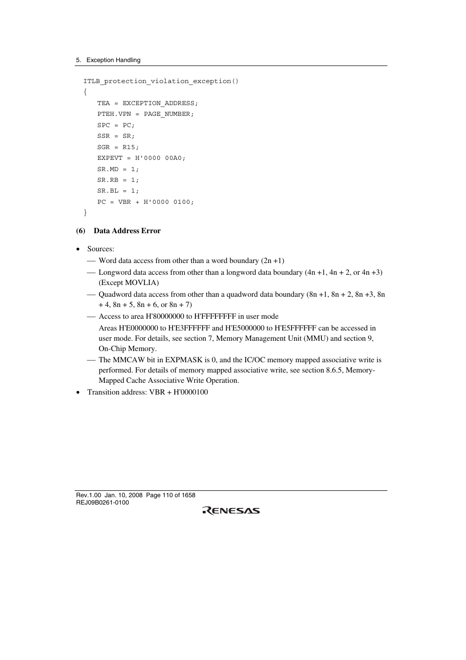 Renesas SH7781 User Manual | Page 140 / 1692