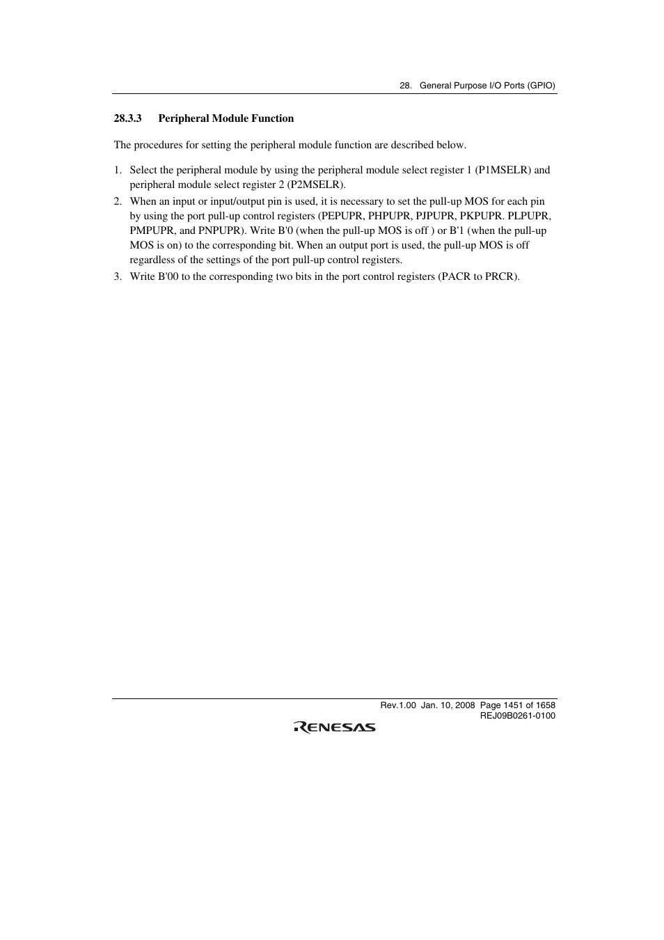 3 peripheral module function | Renesas SH7781 User Manual | Page 1481 / 1692