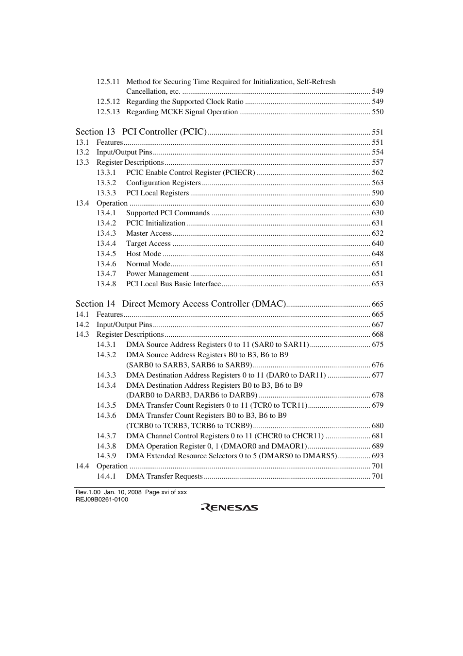 Renesas SH7781 User Manual | Page 16 / 1692