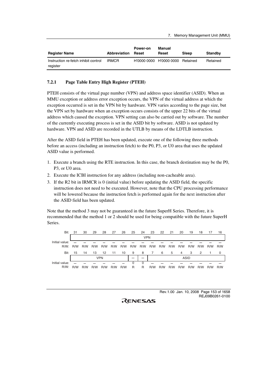 Renesas SH7781 User Manual | Page 183 / 1692