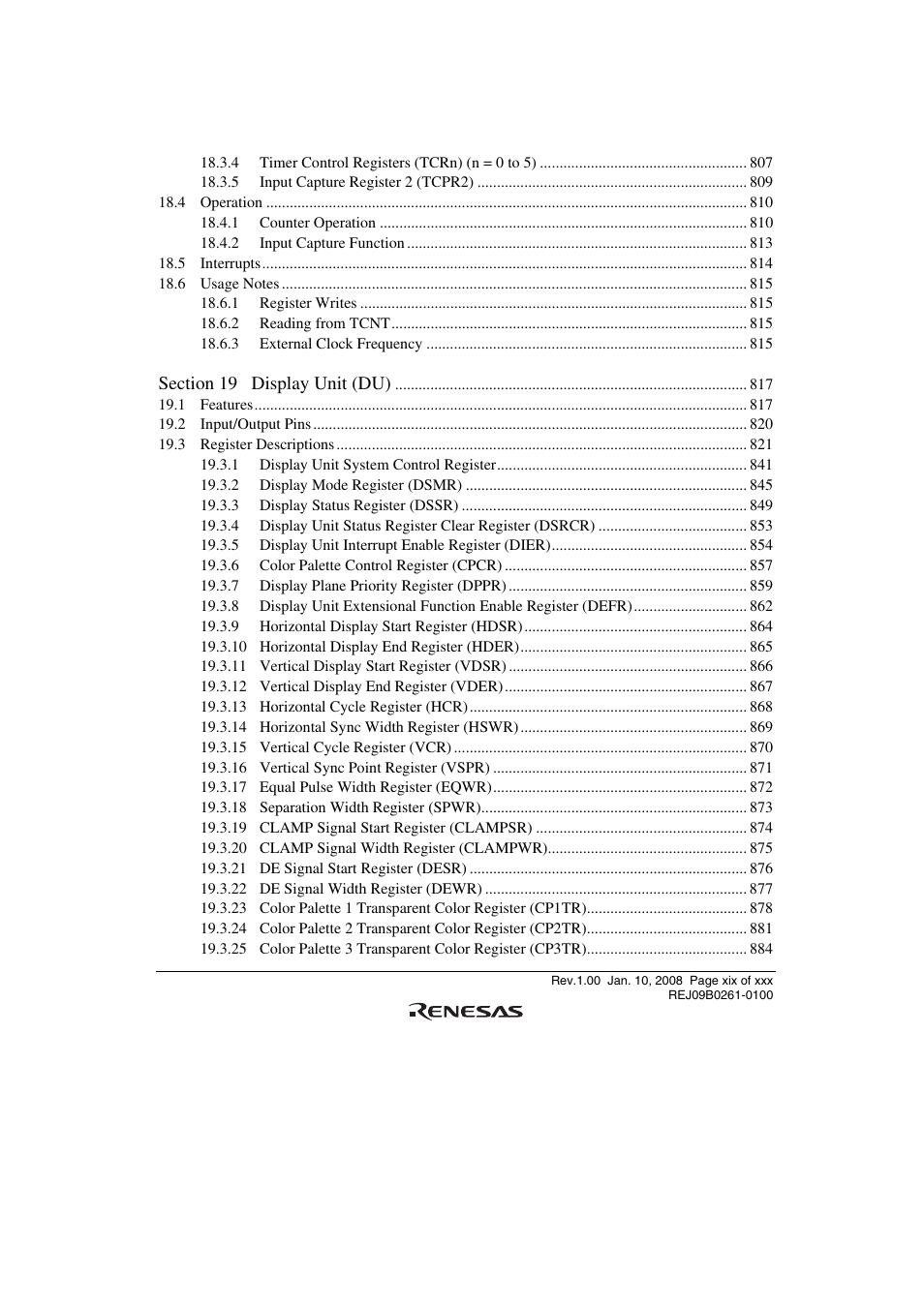 Renesas SH7781 User Manual | Page 19 / 1692