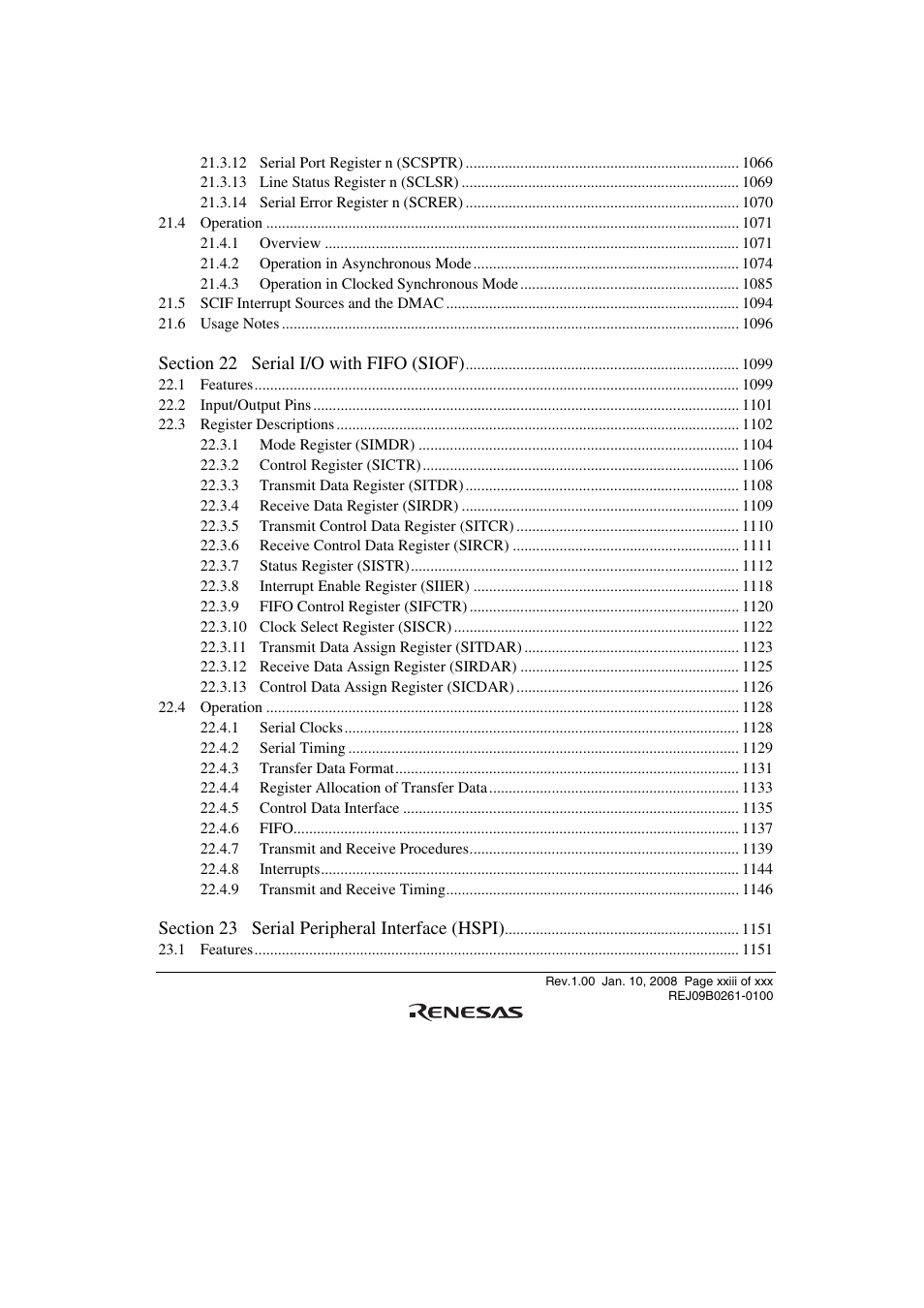 Renesas SH7781 User Manual | Page 23 / 1692