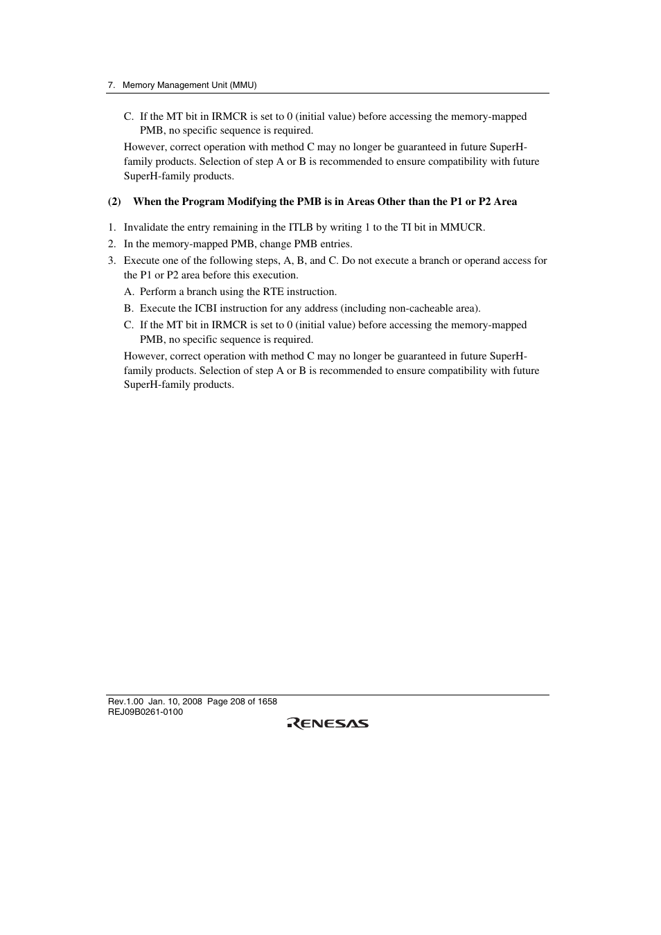 Renesas SH7781 User Manual | Page 238 / 1692