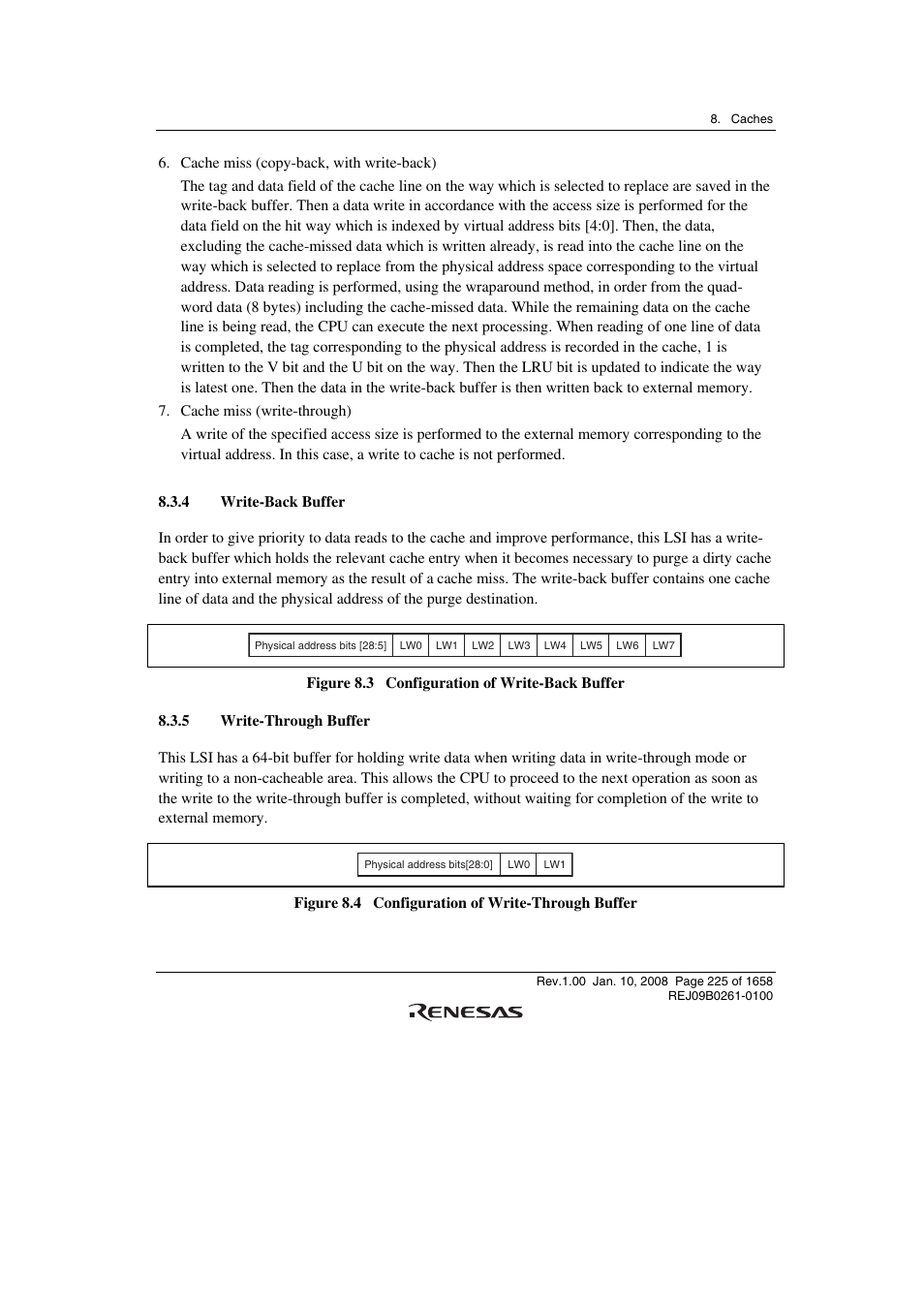 4 write-back buffer, 5 write-through buffer | Renesas SH7781 User Manual | Page 255 / 1692