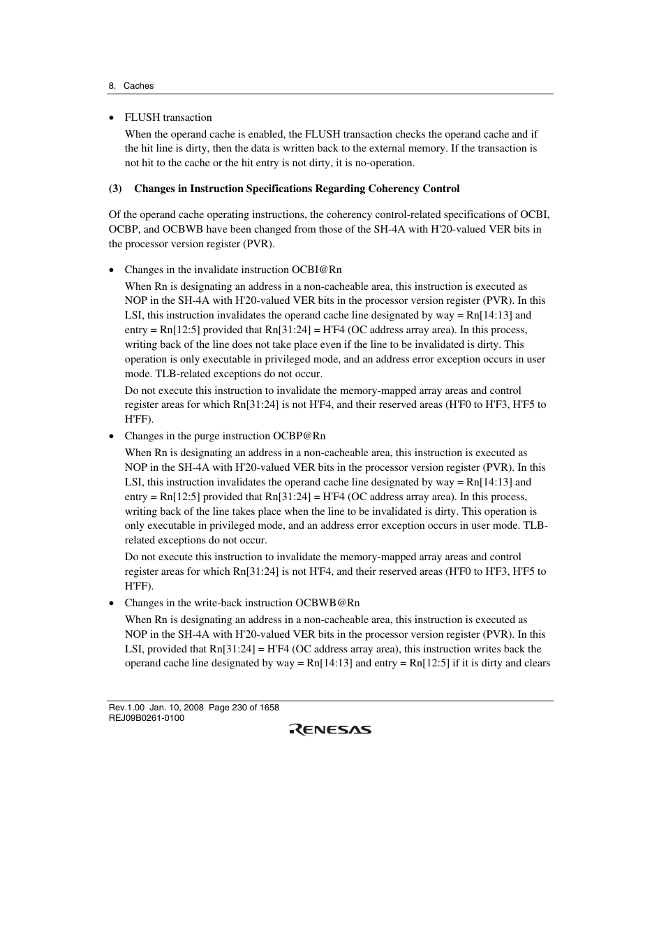 Renesas SH7781 User Manual | Page 260 / 1692