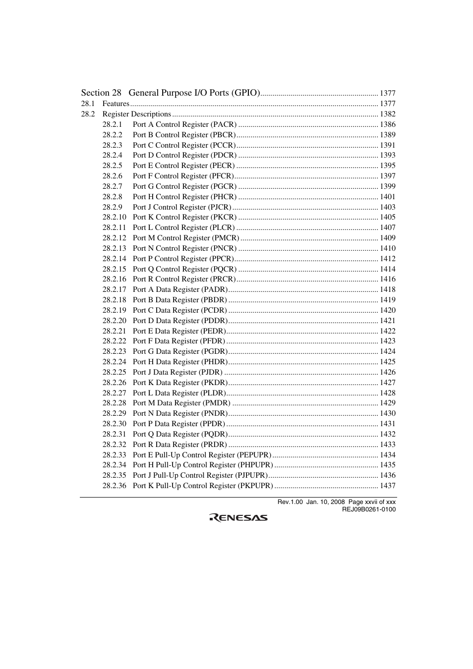 Renesas SH7781 User Manual | Page 27 / 1692