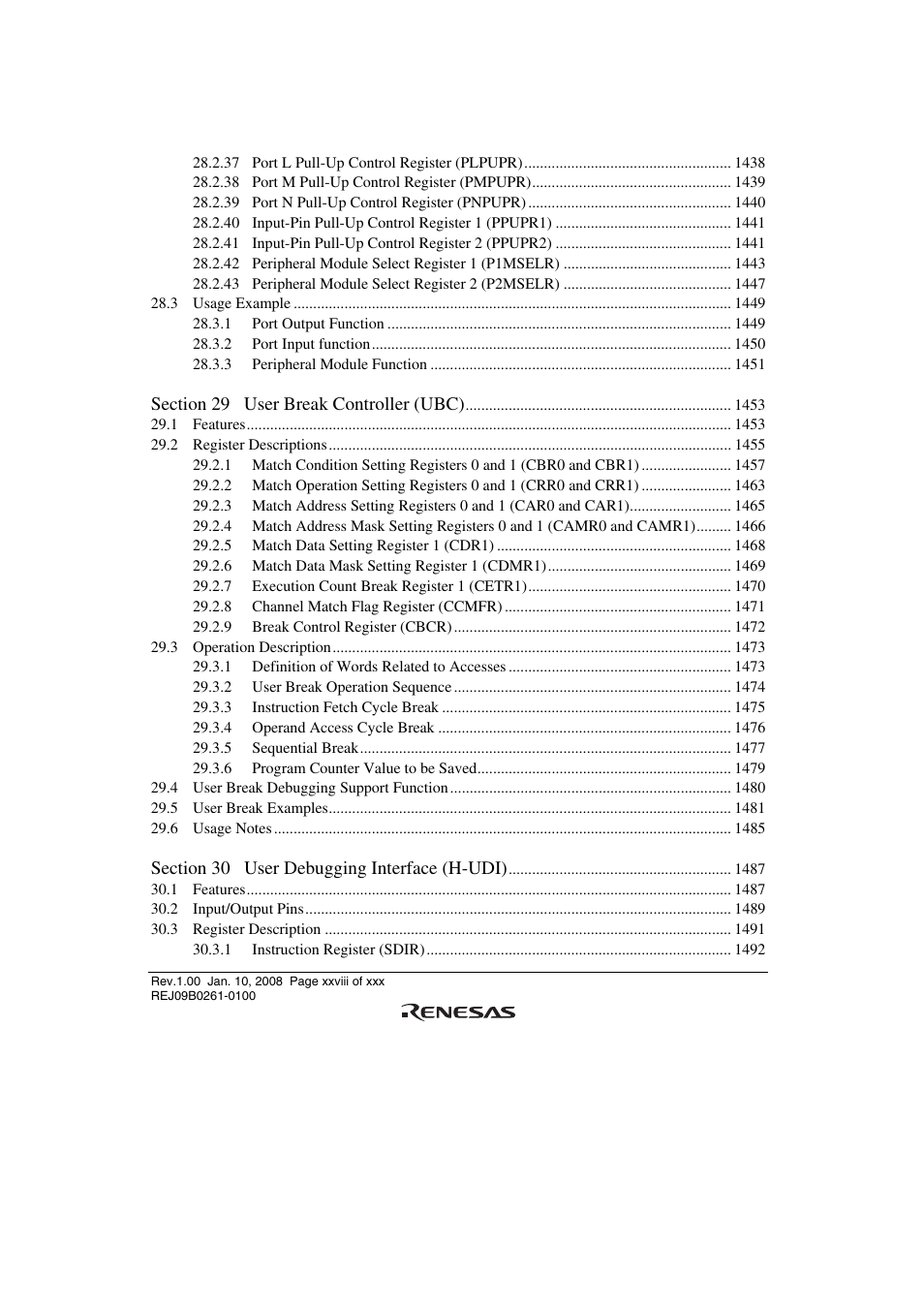 Renesas SH7781 User Manual | Page 28 / 1692