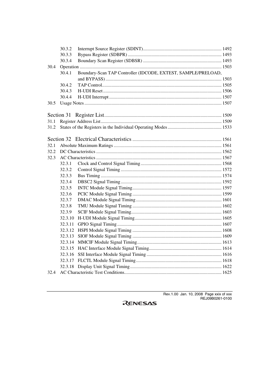 Renesas SH7781 User Manual | Page 29 / 1692