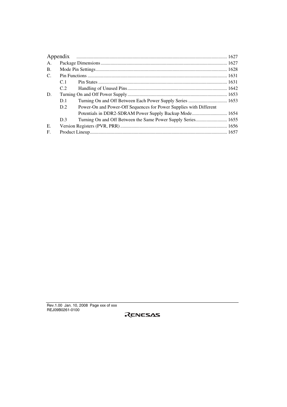 Renesas SH7781 User Manual | Page 30 / 1692