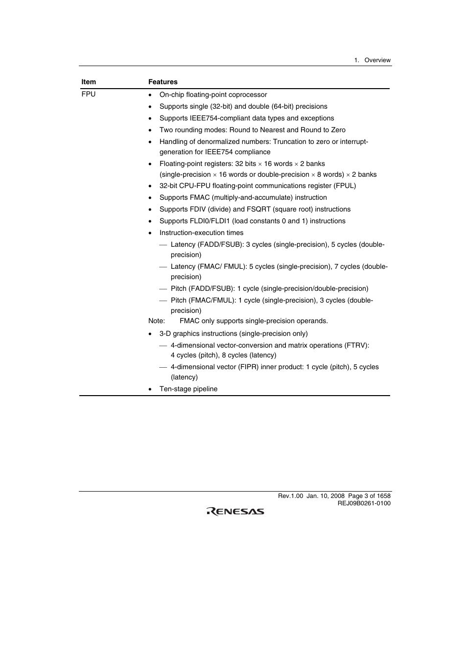 Renesas SH7781 User Manual | Page 33 / 1692