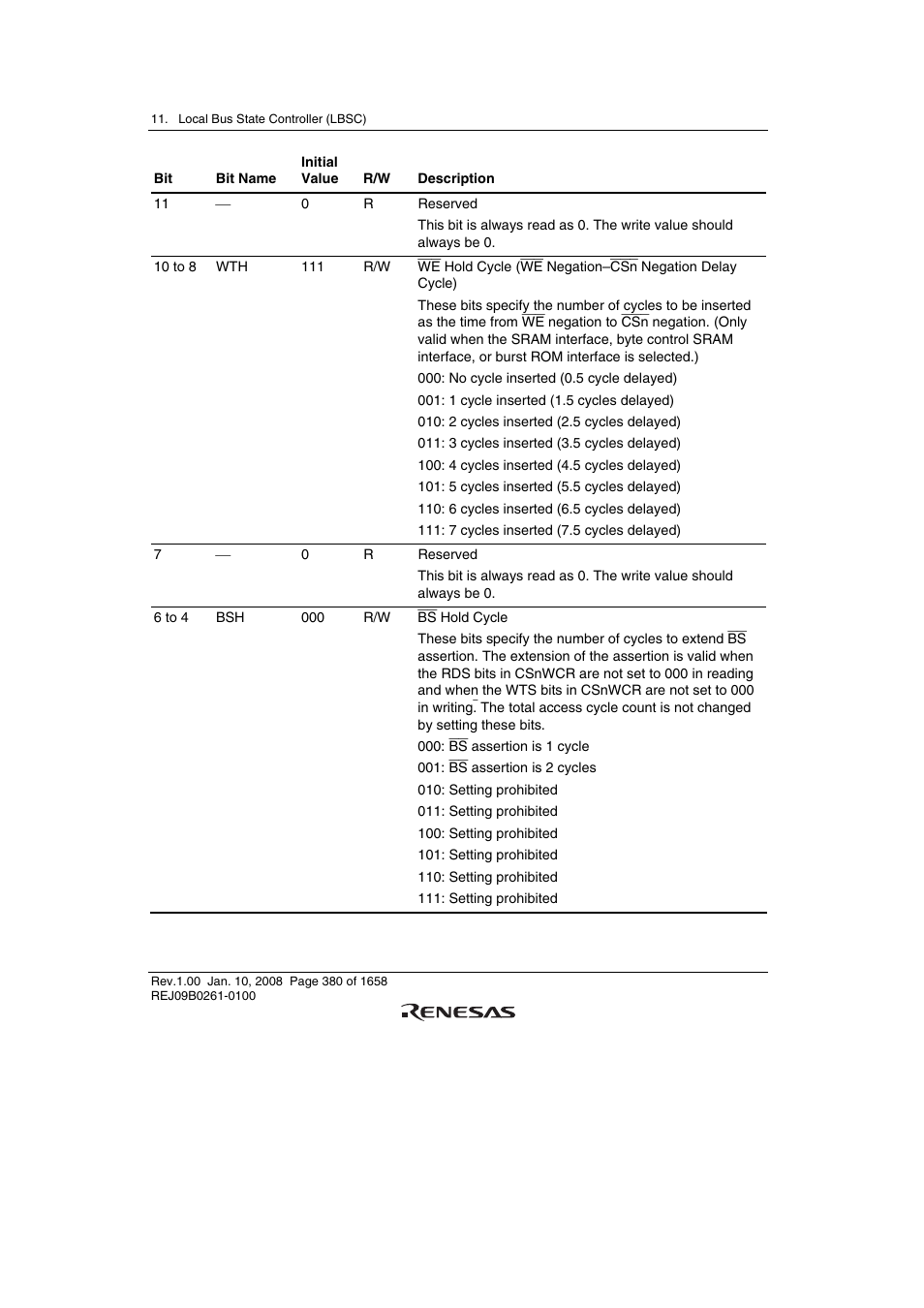 Renesas SH7781 User Manual | Page 410 / 1692